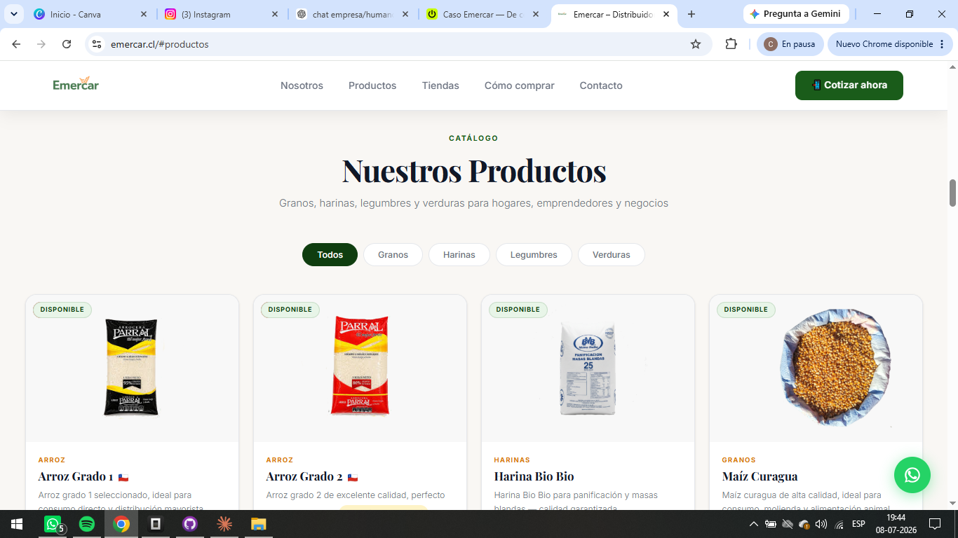 Catálogo de productos Emercar